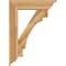 Ekena Millwork Merced Traditional Rough Sawn Bracket w/ Offset Brace, Western Red Cedar, 8"W x 32"D x 44"H BKT0806X32X44MRC01RWR - alternate 4